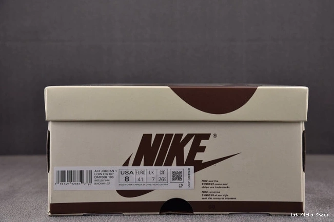 1st Kicks AJ Low Scott 1 SP x Travis DM7866-106 OG 0707